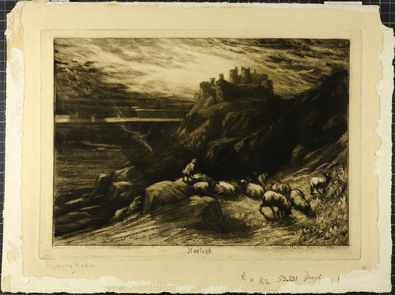 Harlech, nei. II av Francis Seymour Haden