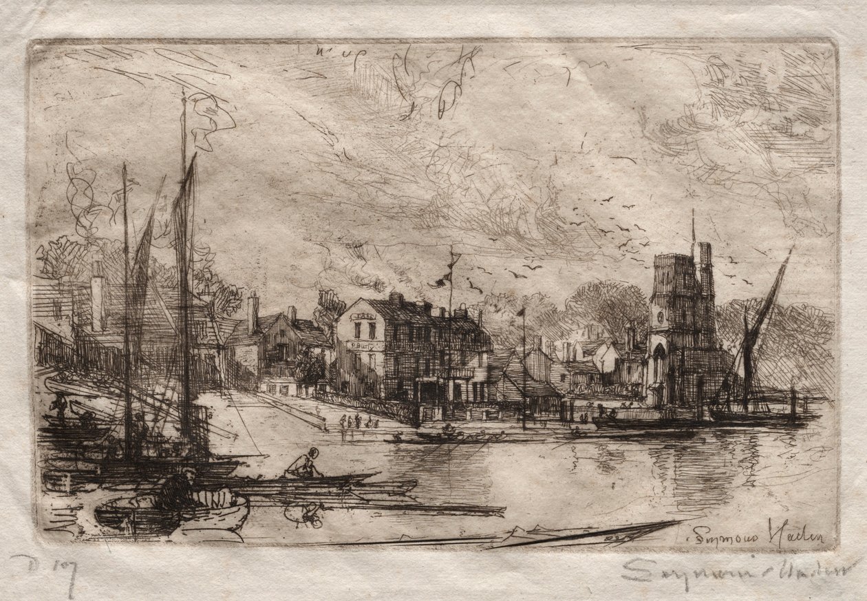 Harry Kellys, Putney. av Francis Seymour Haden