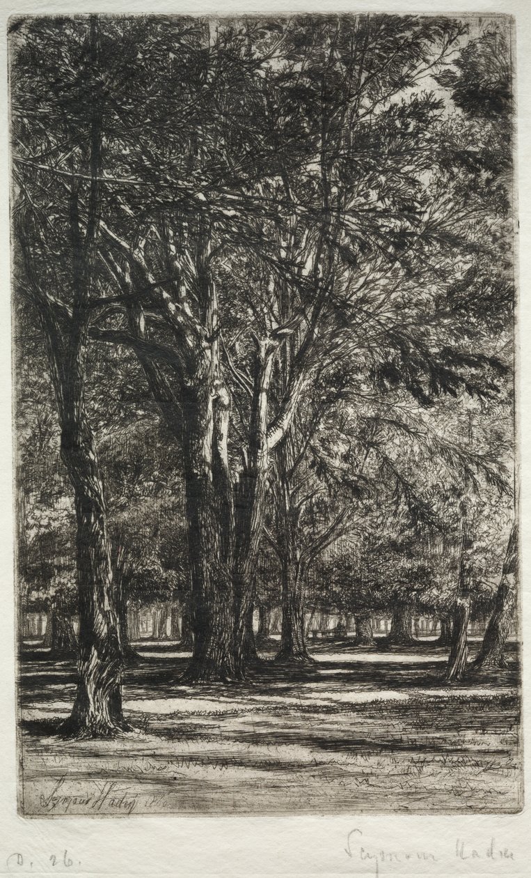 Kensington Gardens (The Larger Plate) av Francis Seymour Haden