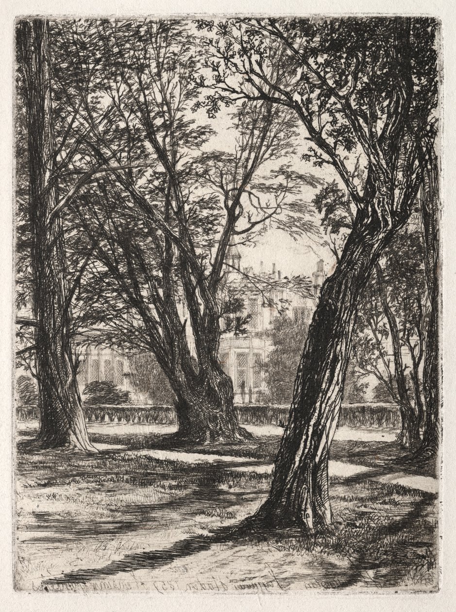 Kensington Gardens (den lille platen) av Francis Seymour Haden