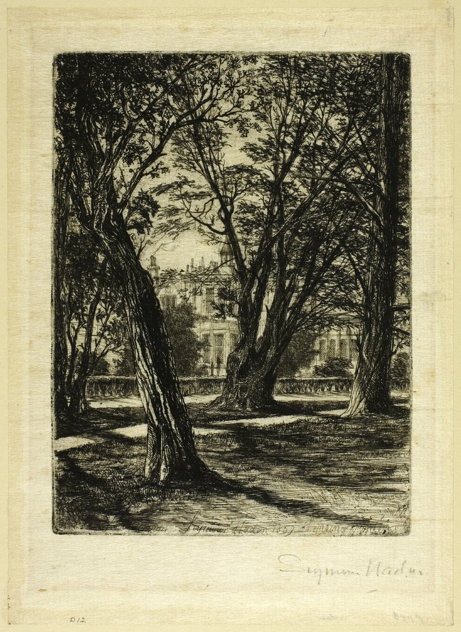 Kensington Gardens, nr. I (liten tallerken) av Francis Seymour Haden