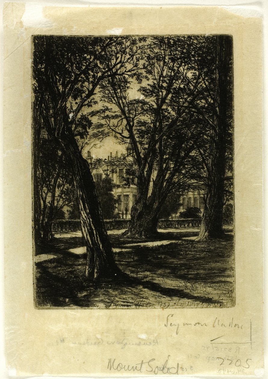 Kensington Gardens, nr. I (liten tallerken) av Francis Seymour Haden