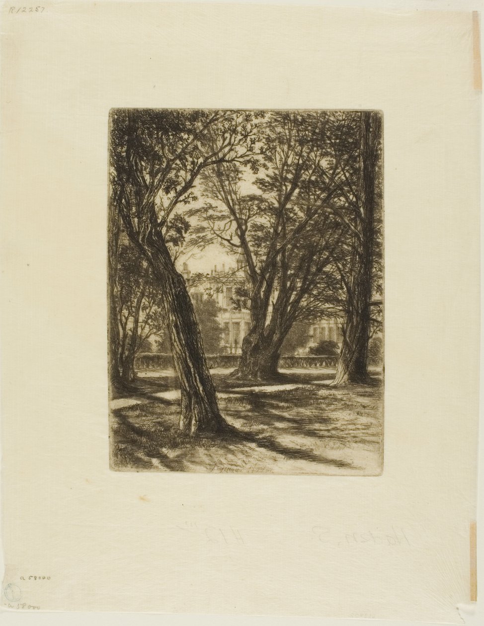 Kensington Gardens, nr. I (liten tallerken) av Francis Seymour Haden