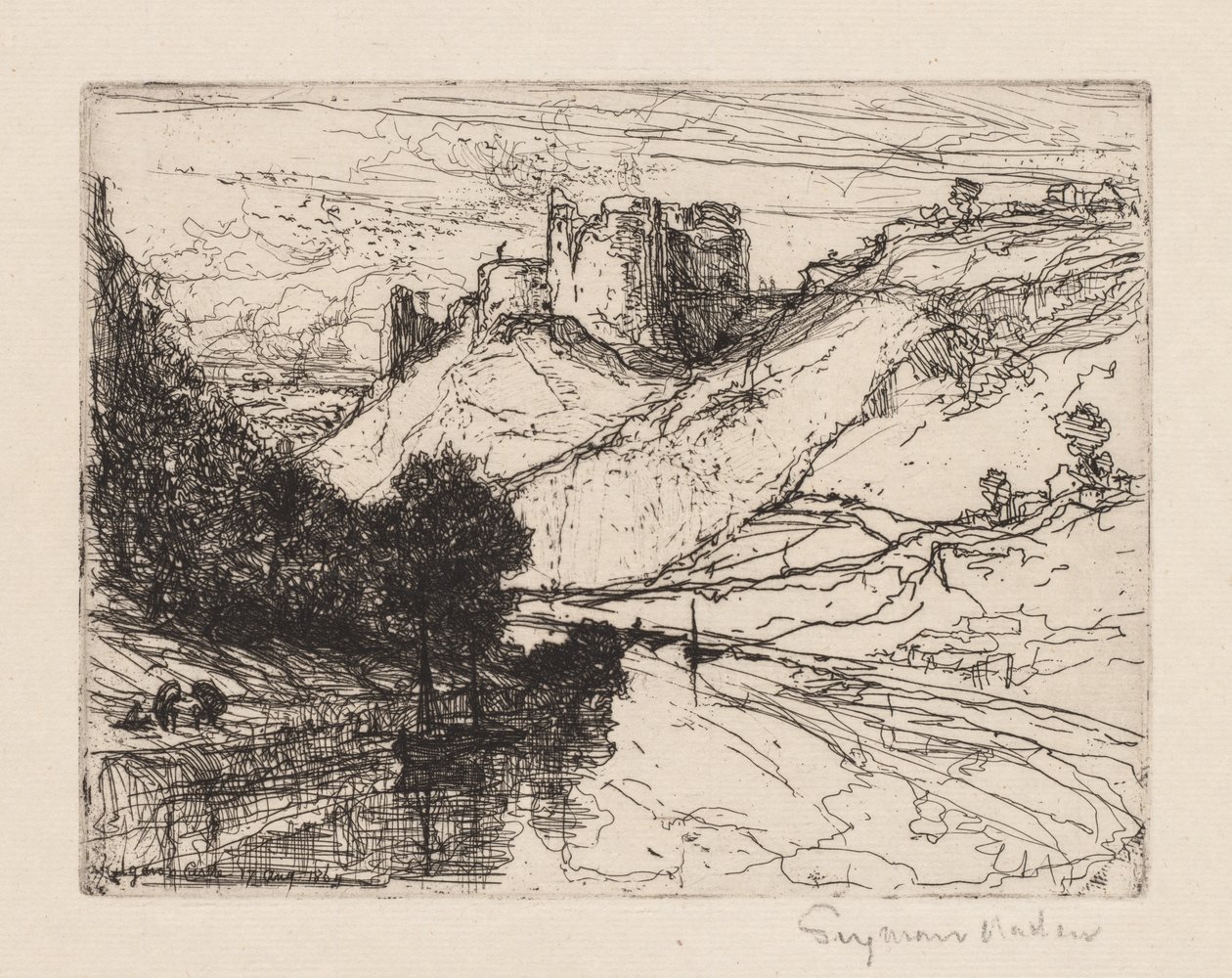 Kilgaren slott av Francis Seymour Haden