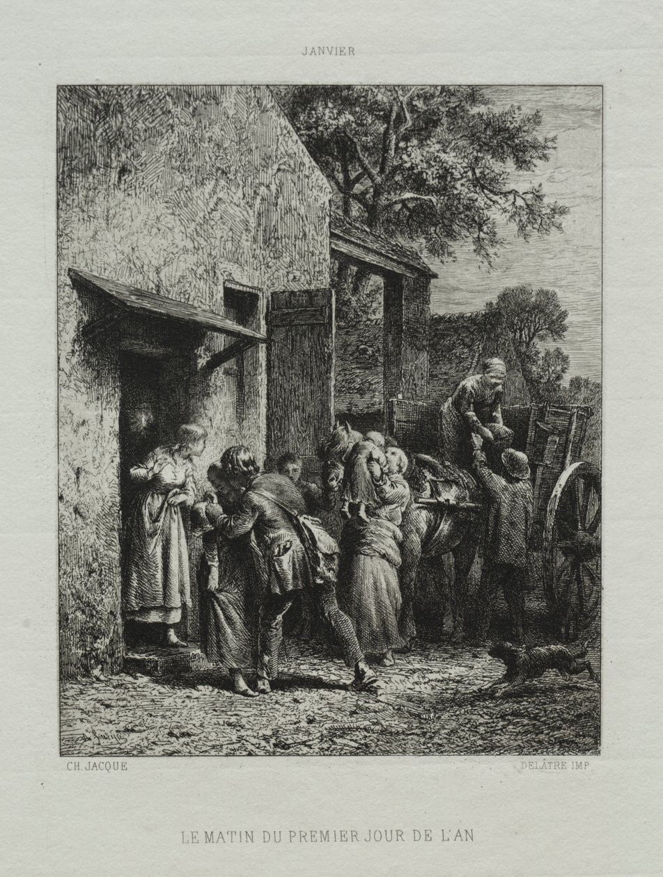 Morgenen på årets første dag av Francis Seymour Haden