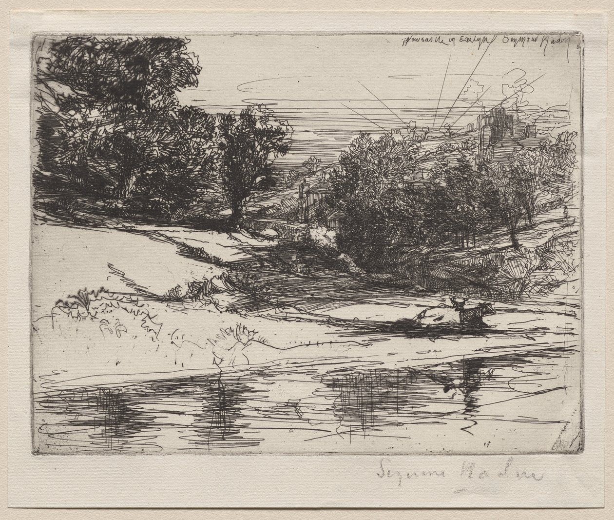 Newcastle i Emlyn av Francis Seymour Haden