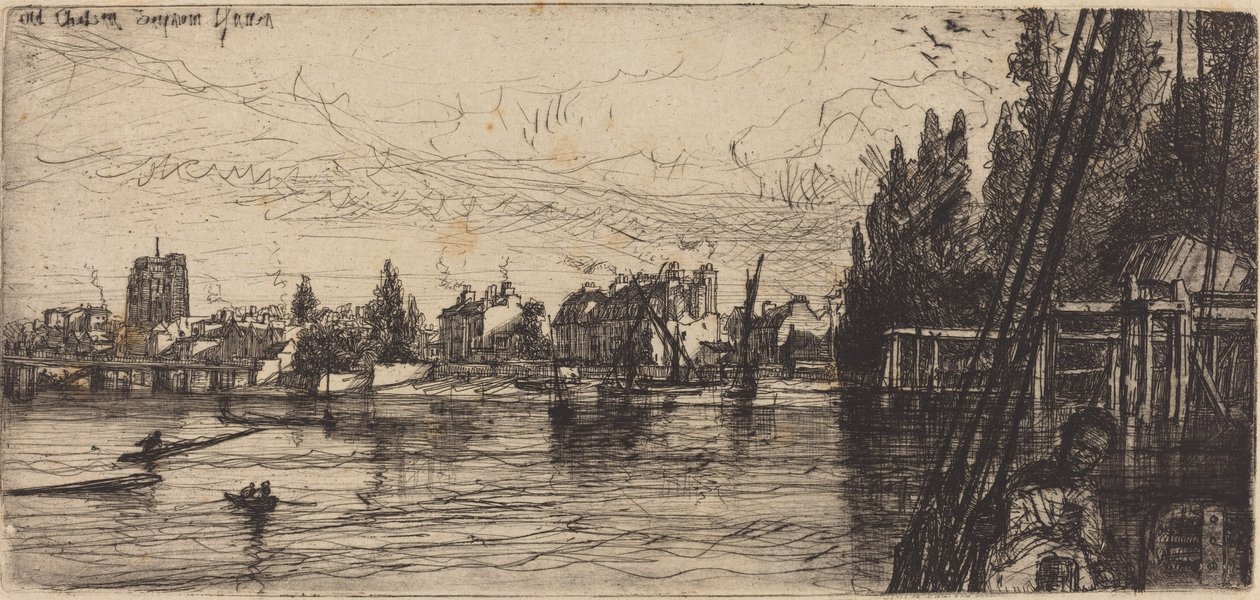 Old Chelsea (Old Chelsea Church) av Francis Seymour Haden