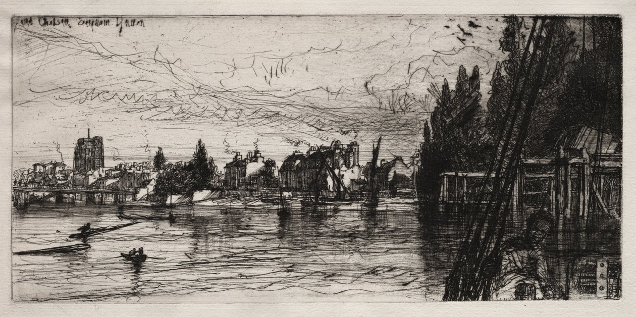 Old Chelsea Church av Francis Seymour Haden