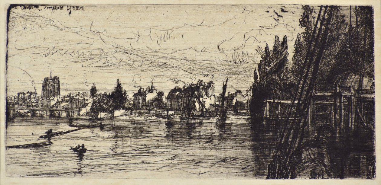 Old Chelsea Church av Francis Seymour Haden