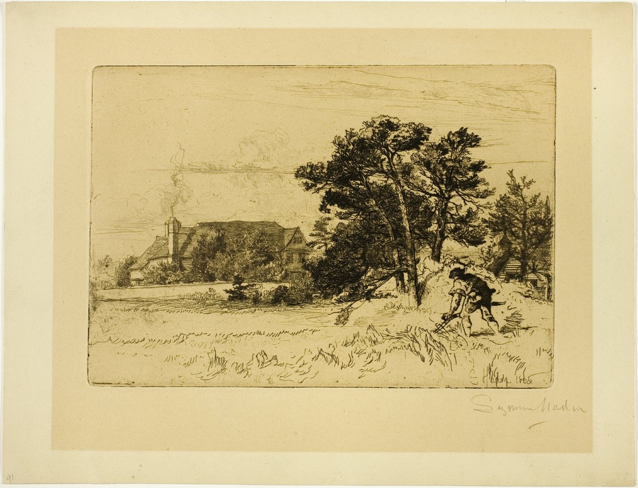 Old Willesley House av Francis Seymour Haden