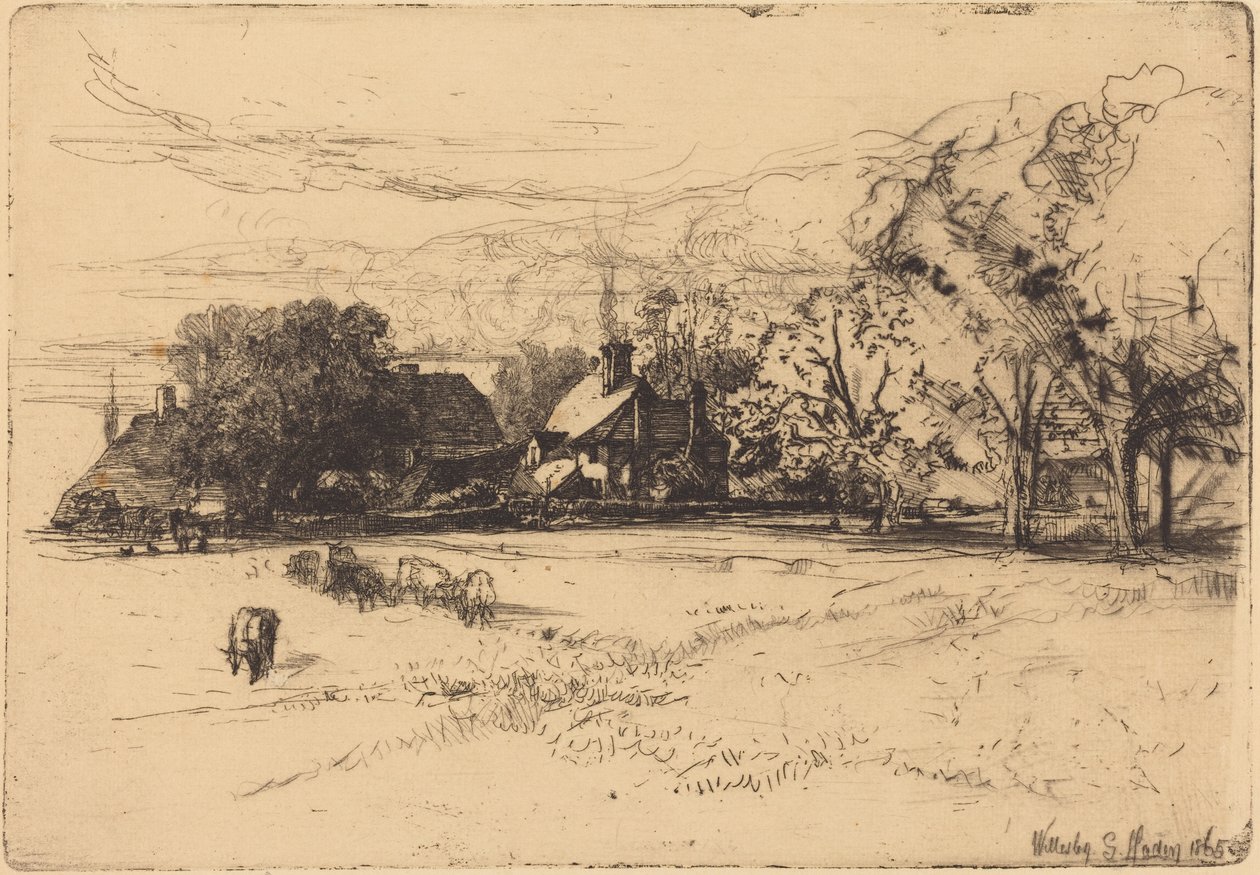 Det gamle Willesley House av Francis Seymour Haden