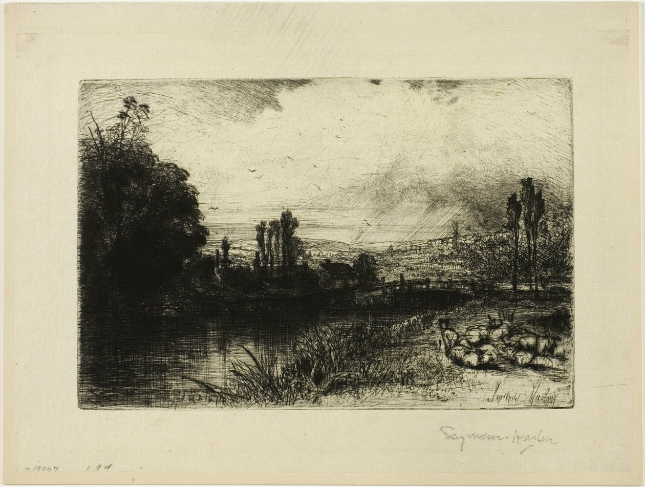 På testen av Francis Seymour Haden