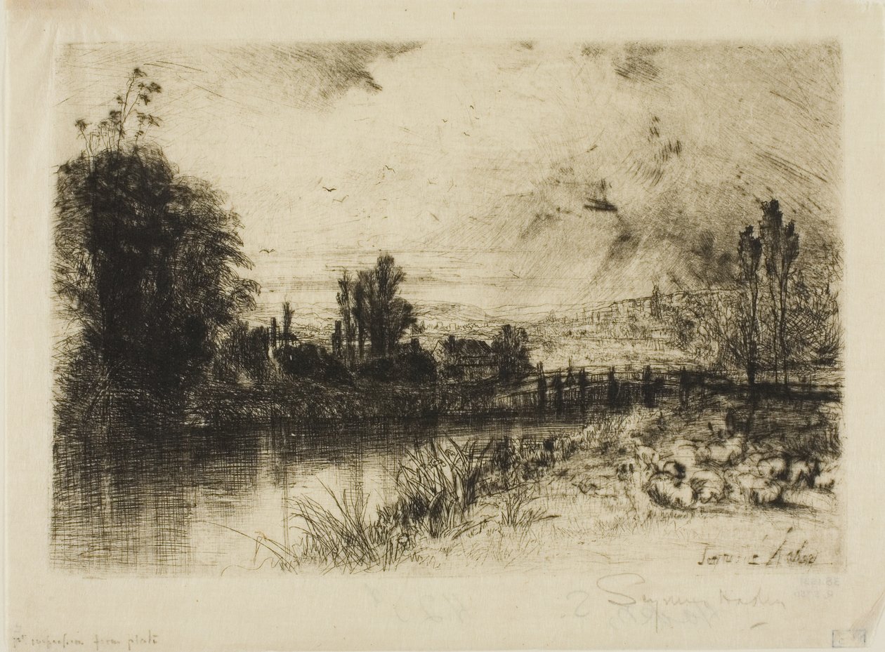 På testen av Francis Seymour Haden