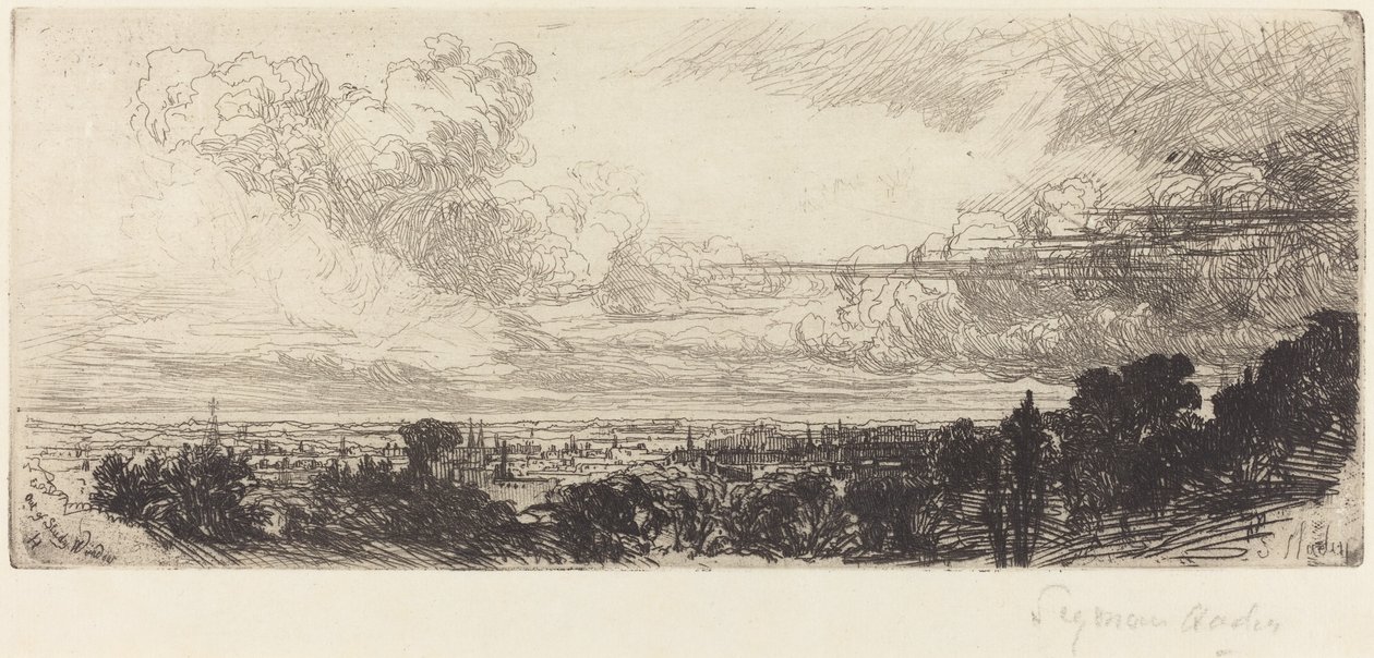 Ut av studievinduet av Francis Seymour Haden