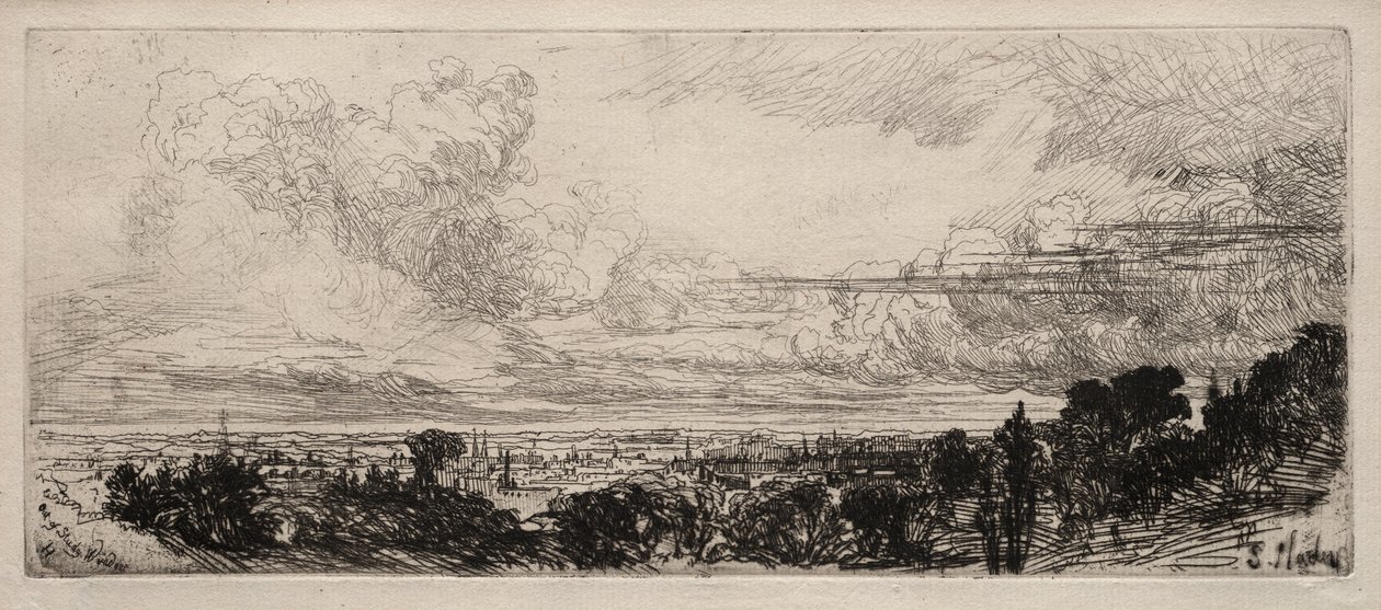 Ut av studievinduet av Francis Seymour Haden