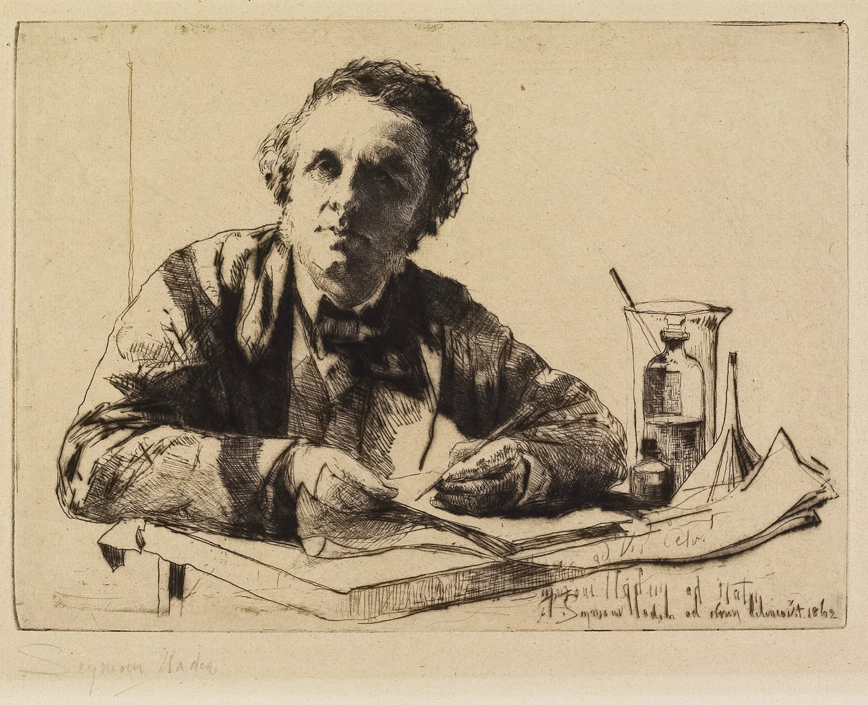 Portrett av Francis Seymour Haden (nr. 2) (Mens etsing), 1862 av Francis Seymour Haden