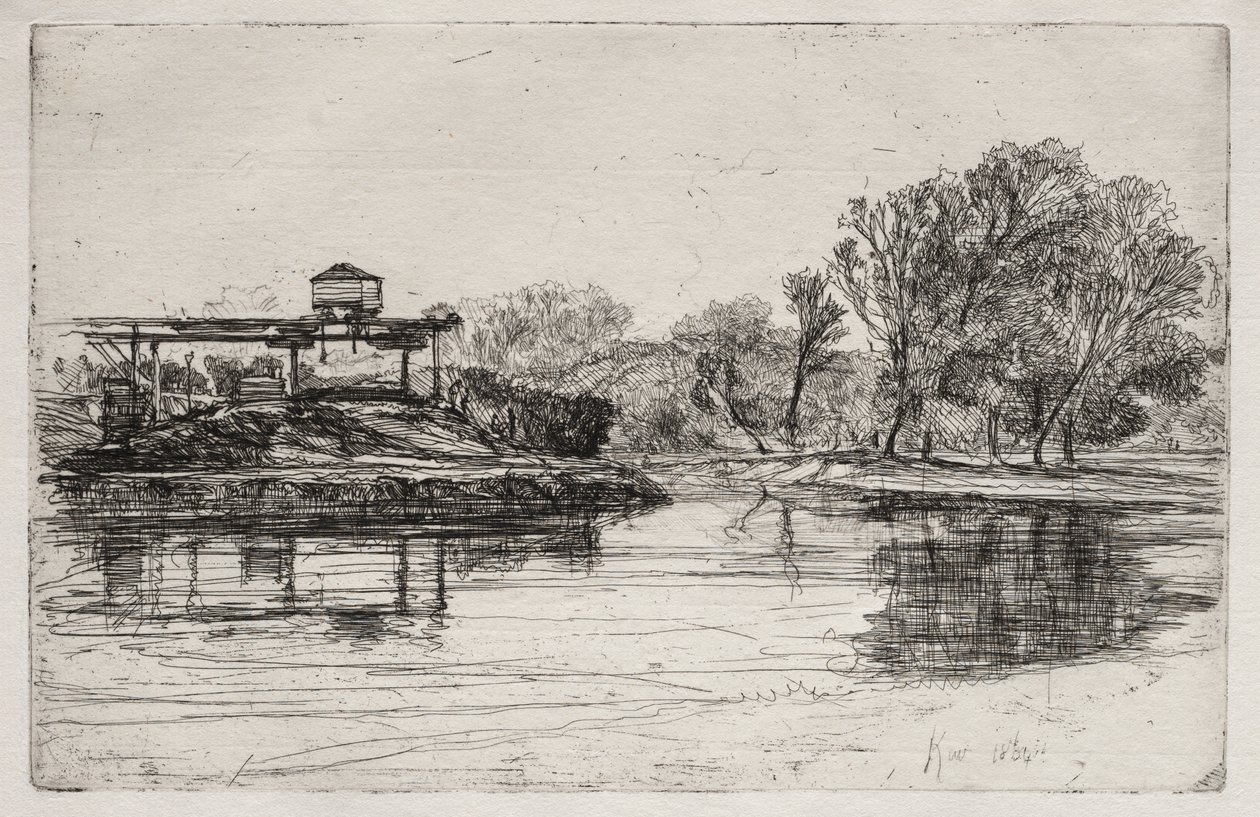 Jernbaneinngrep, 1864. av Francis Seymour Haden