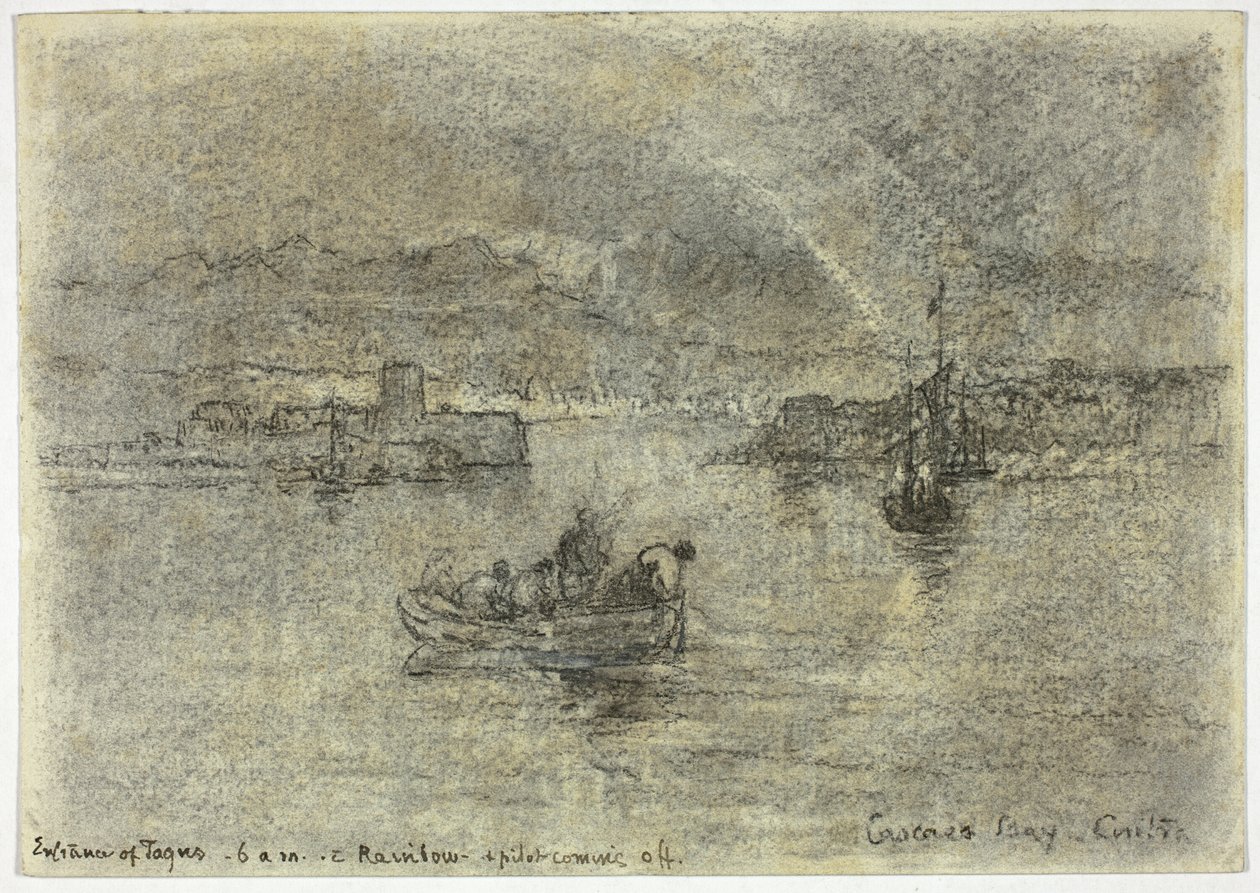 Regnbue over Cascais Bay, Sintra, Portugal av Francis Seymour Haden
