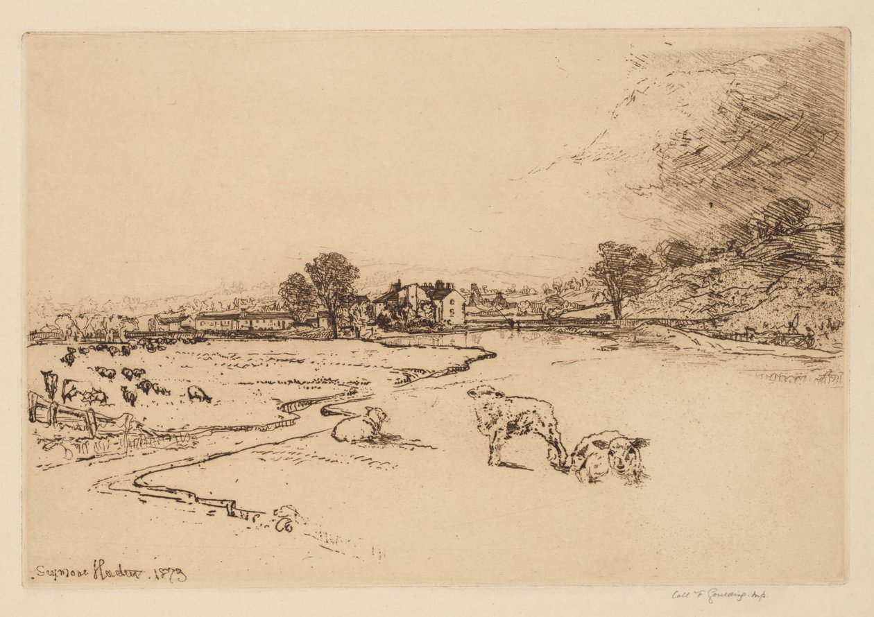 Sawley Abbey av Francis Seymour Haden