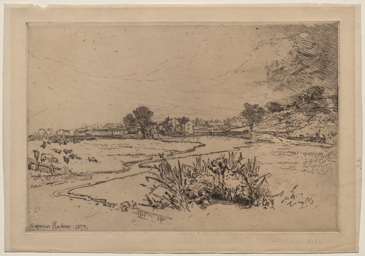 Sawley Abbey av Francis Seymour Haden