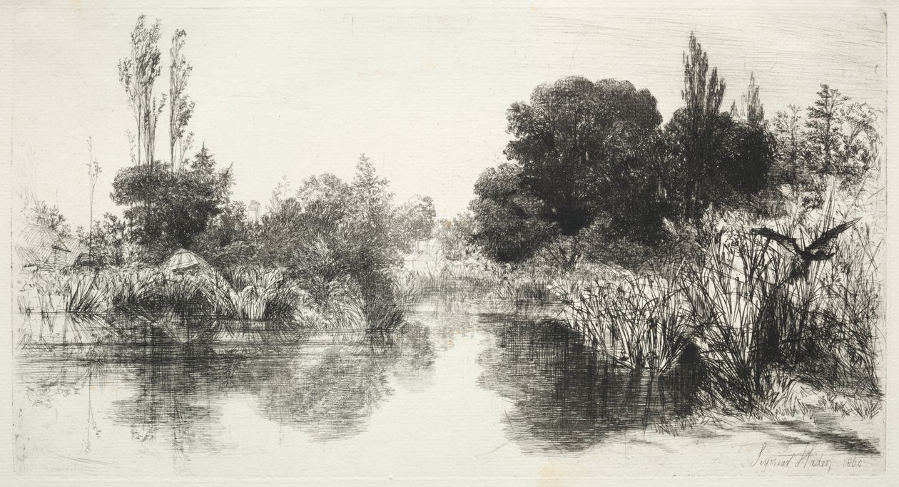 Del Mill Pond av Francis Seymour Haden