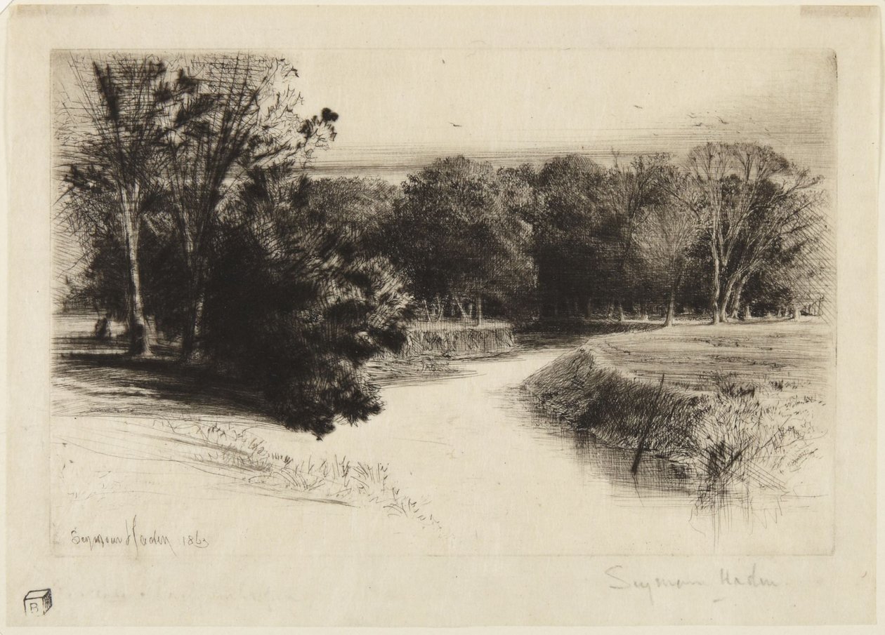 Solnedgang i Irland av Francis Seymour Haden