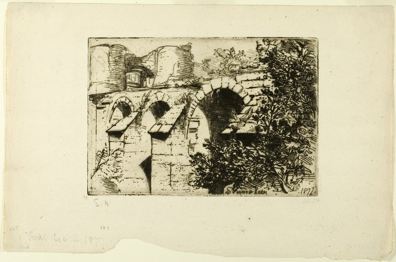 Slottsbroen av Francis Seymour Haden