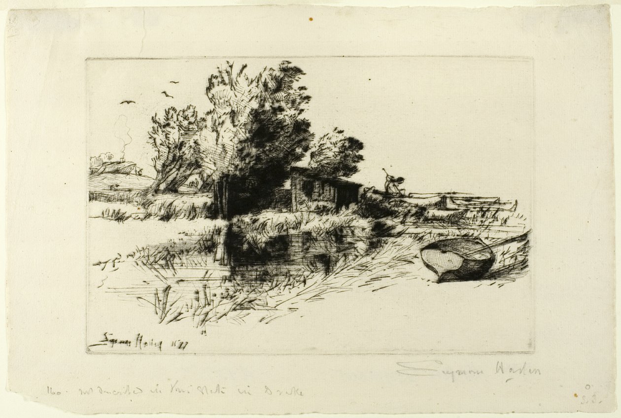 Det lille båthuset av Francis Seymour Haden