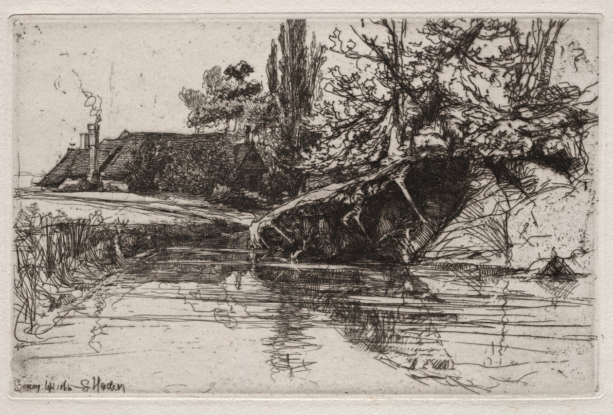 The Moat House av Francis Seymour Haden