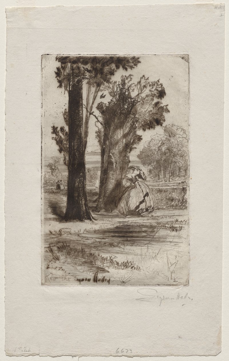 Prestegård på Sonning av Francis Seymour Haden