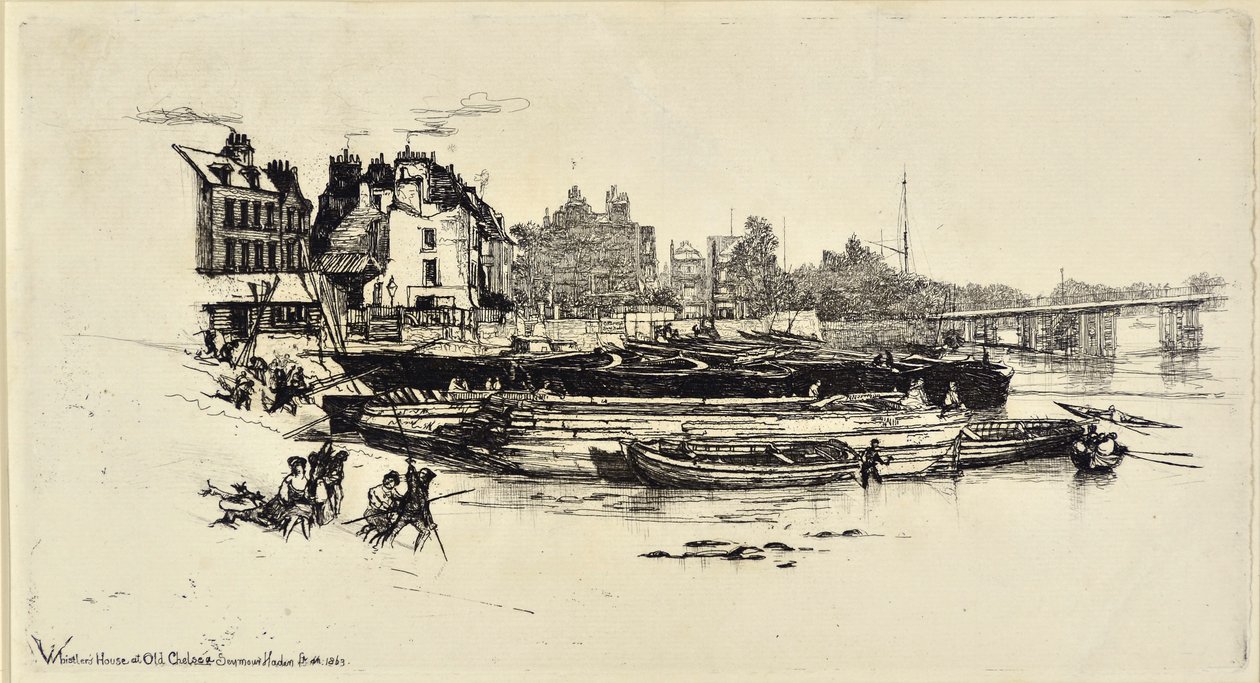 Whistler's House, Old Chelsea av Francis Seymour Haden