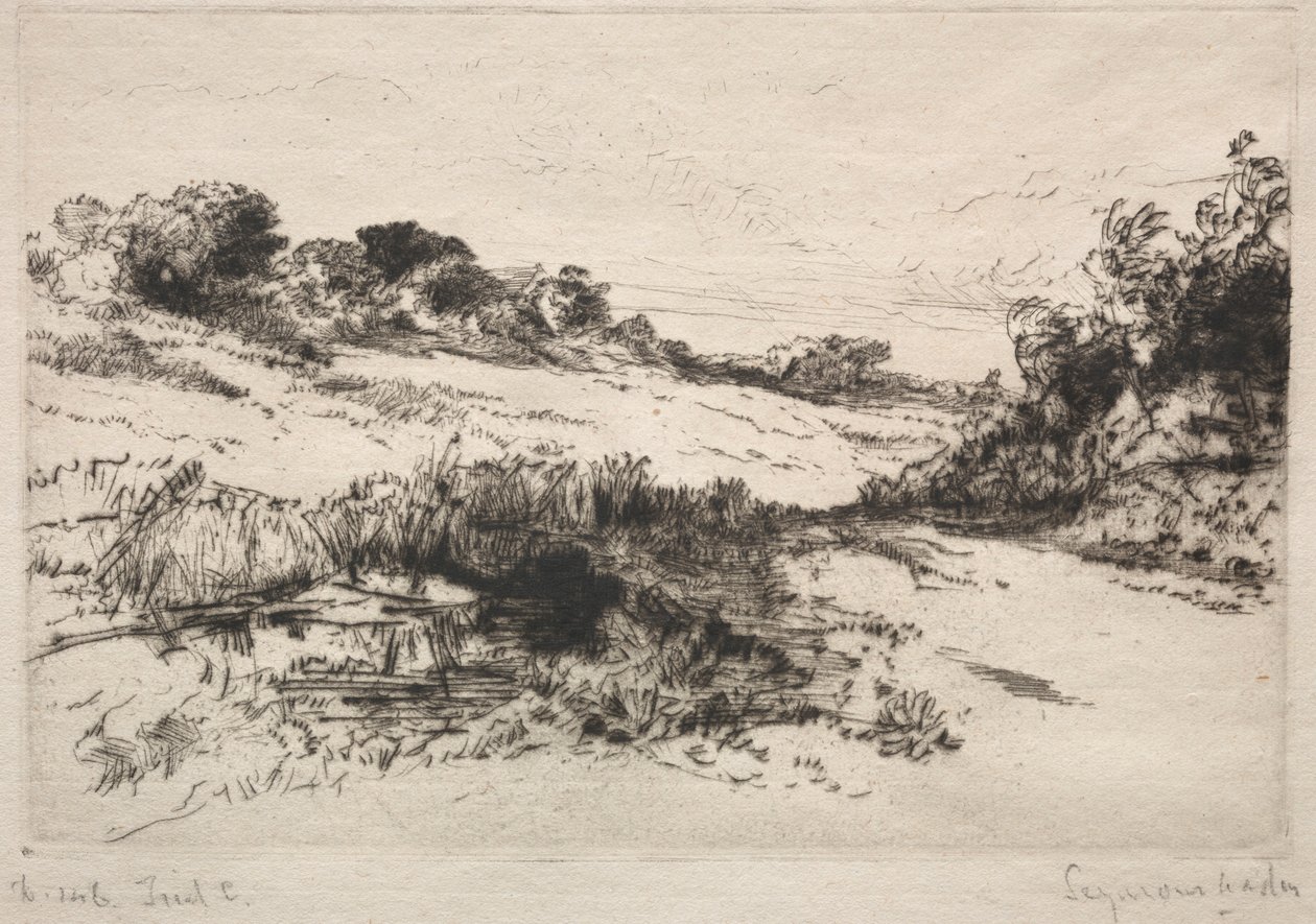 Windmill Hill, nr. 1, 1877. av Francis Seymour Haden