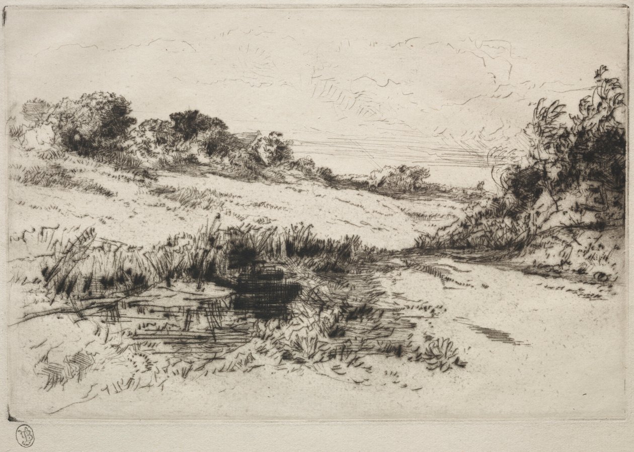 Windmill Hill, nr. 1, ca. 1877 og senere. av Francis Seymour Haden