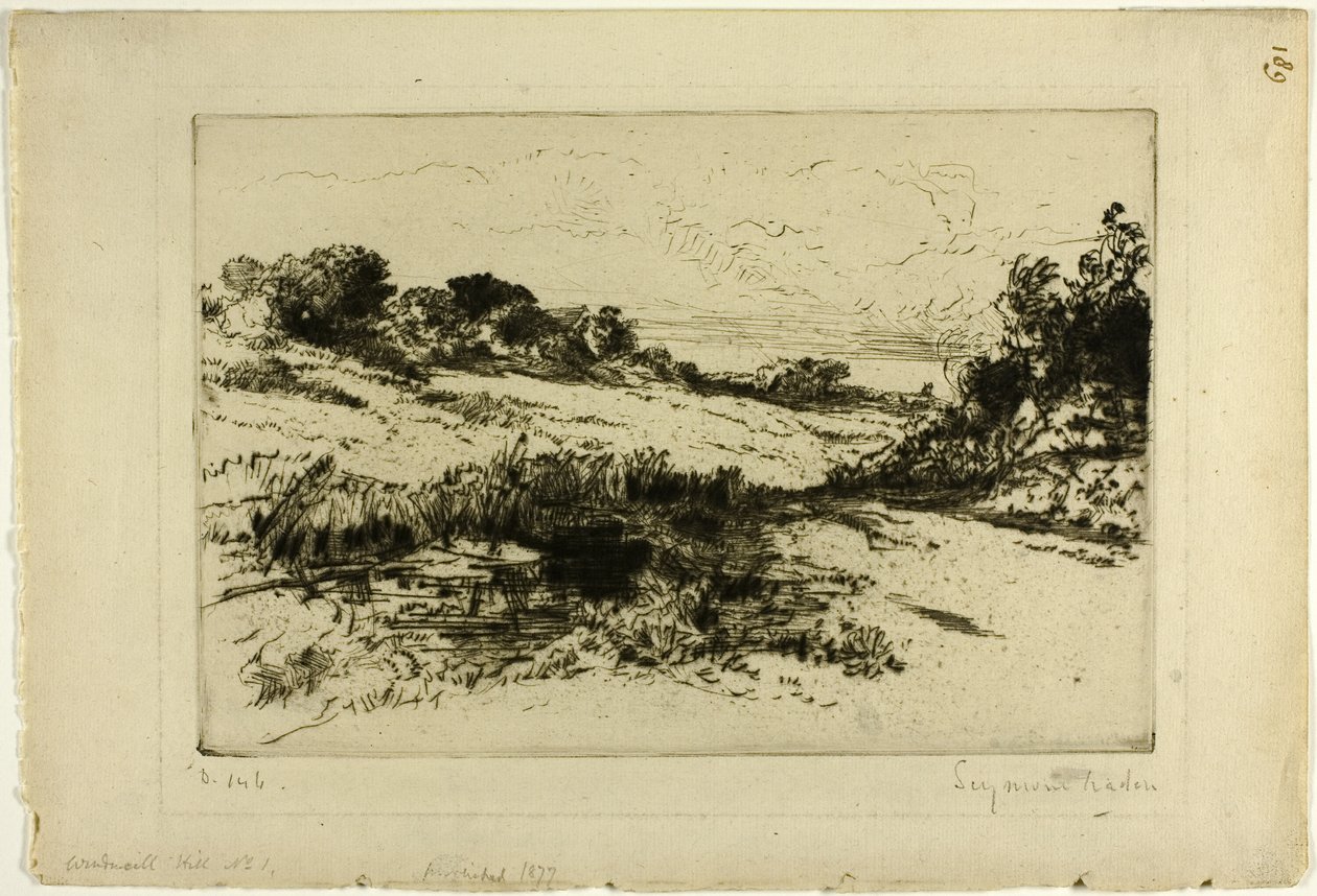 Windmill Hill, nr. I av Francis Seymour Haden