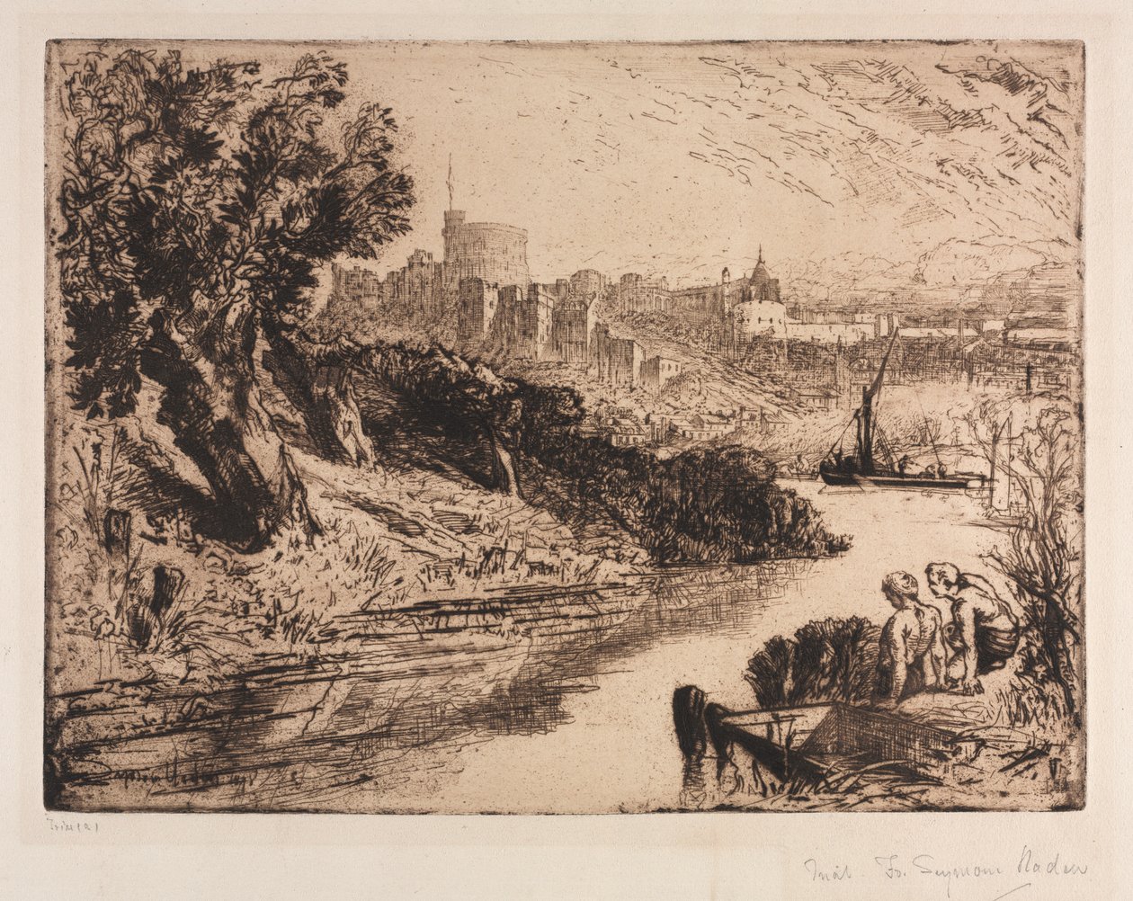 Windsor slott av Francis Seymour Haden