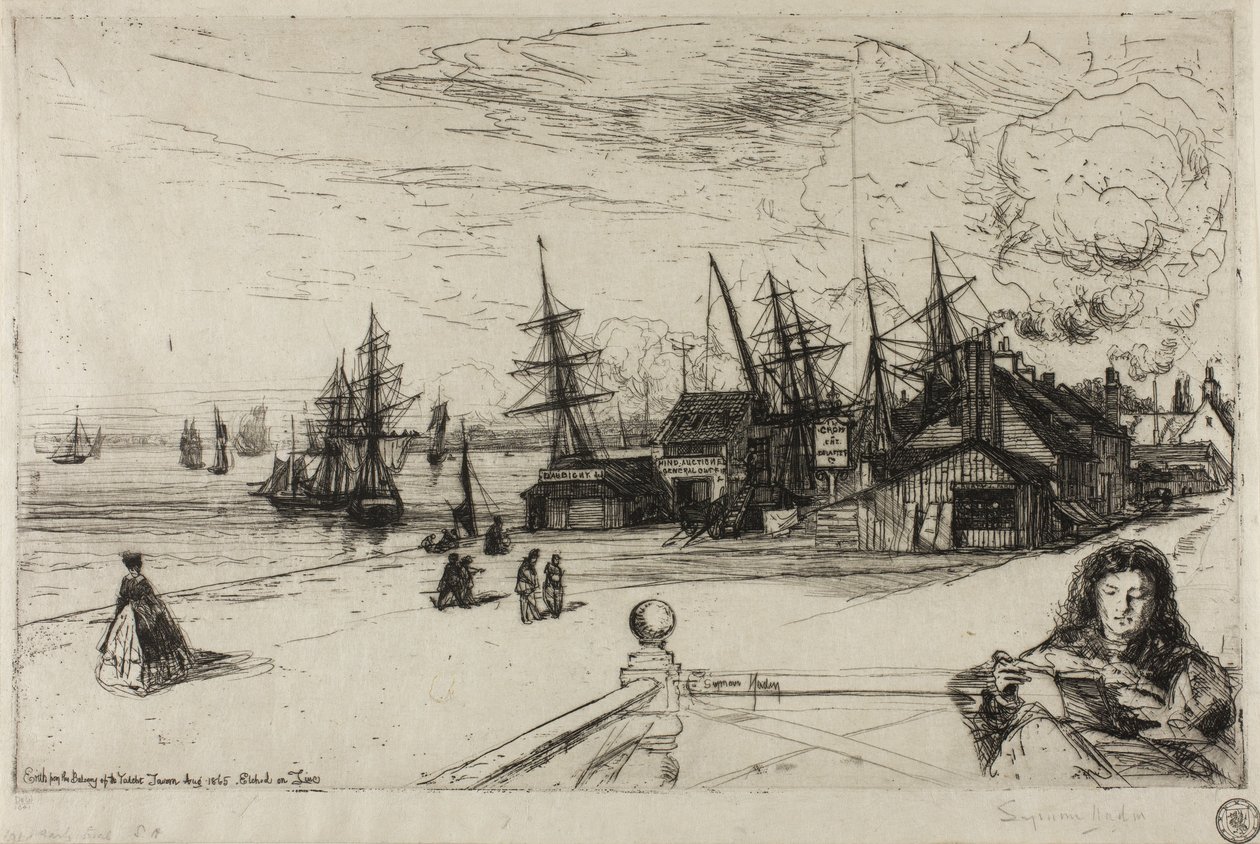 Yacht Tavern, Erith, 1865 av Francis Seymour Haden