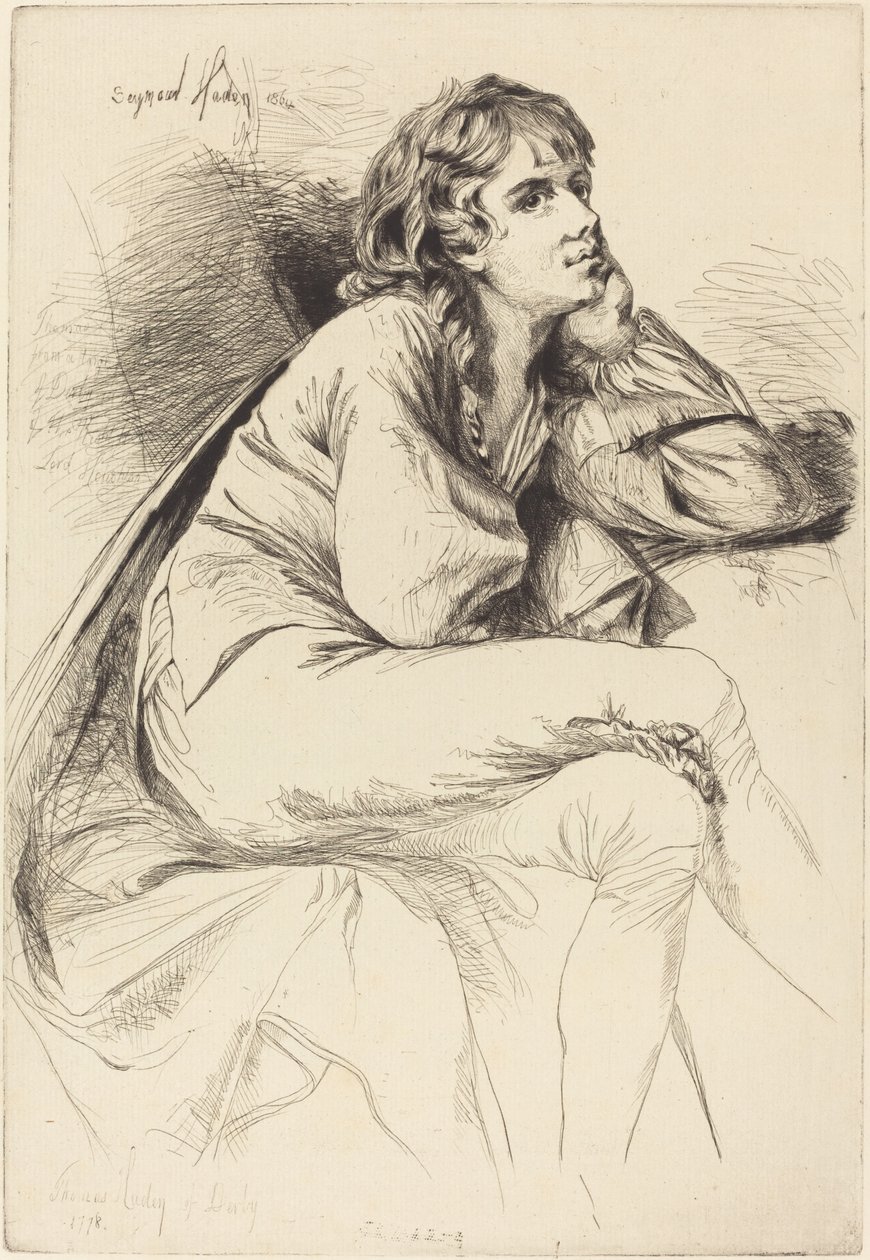 Thomas Haden fra Derby av Francis Seymour Haden after Joseph Wright