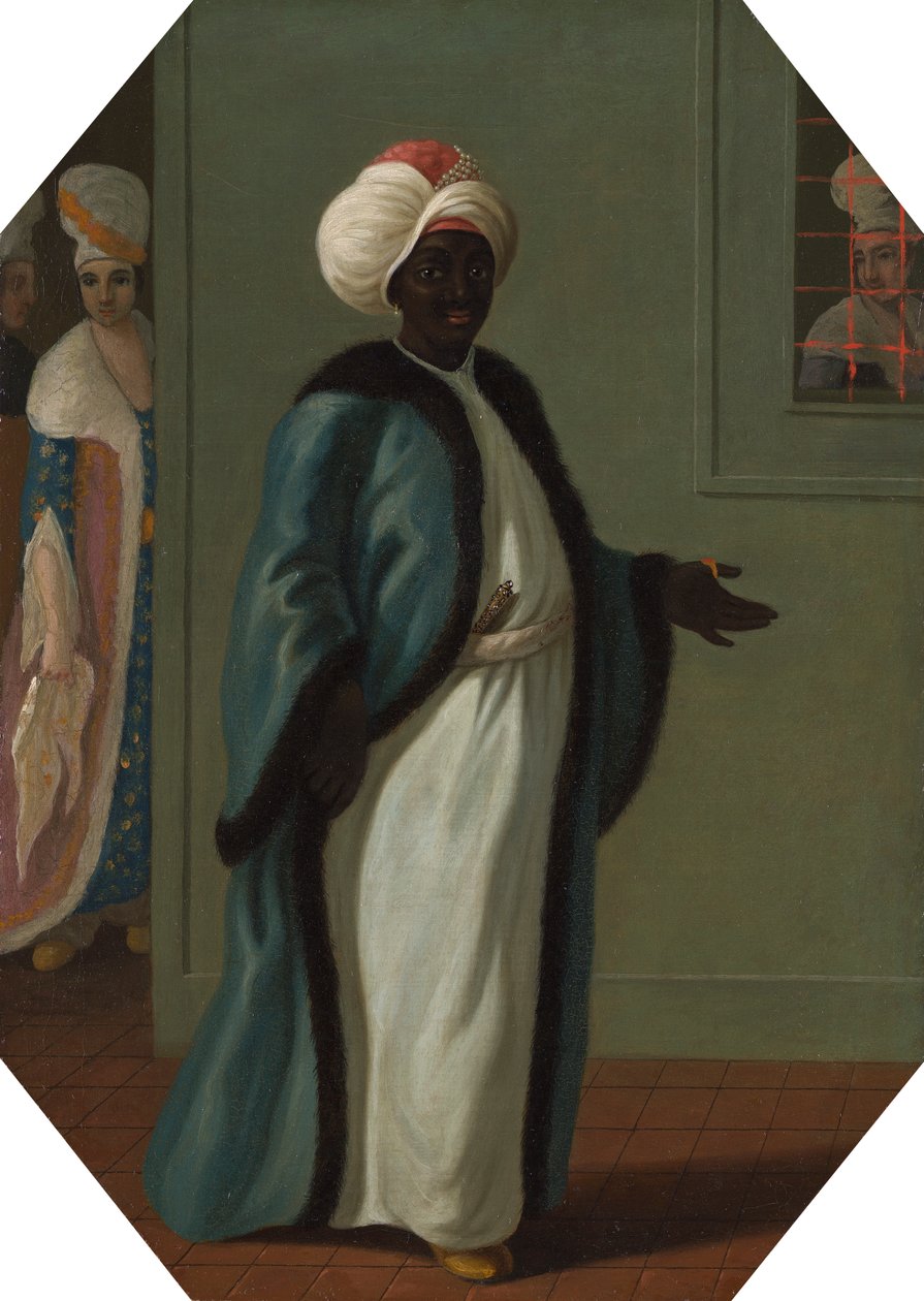 Kisler Aga, sjef for Black Eunuchs og førstekeeper i Serraglio av Francis Smith