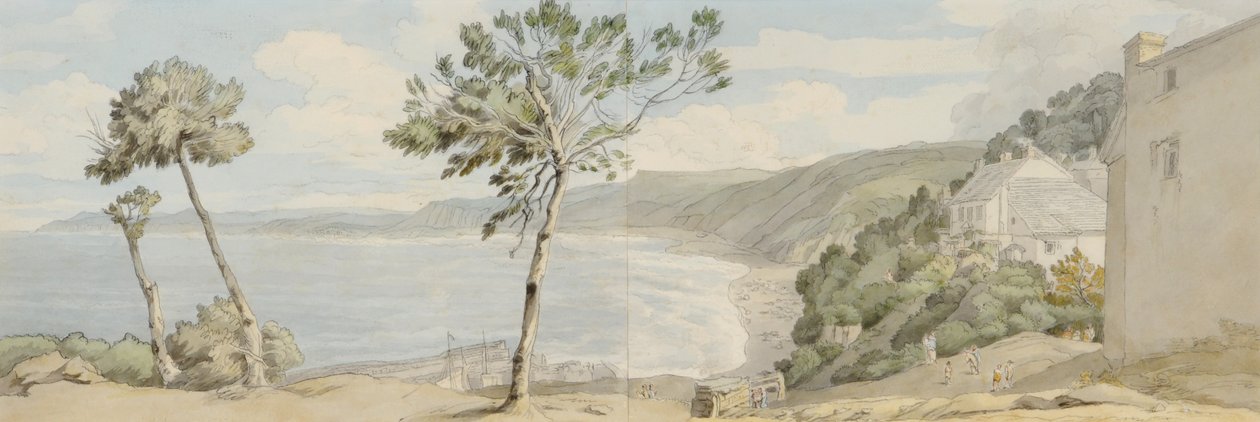Clovelly av Francis Towne