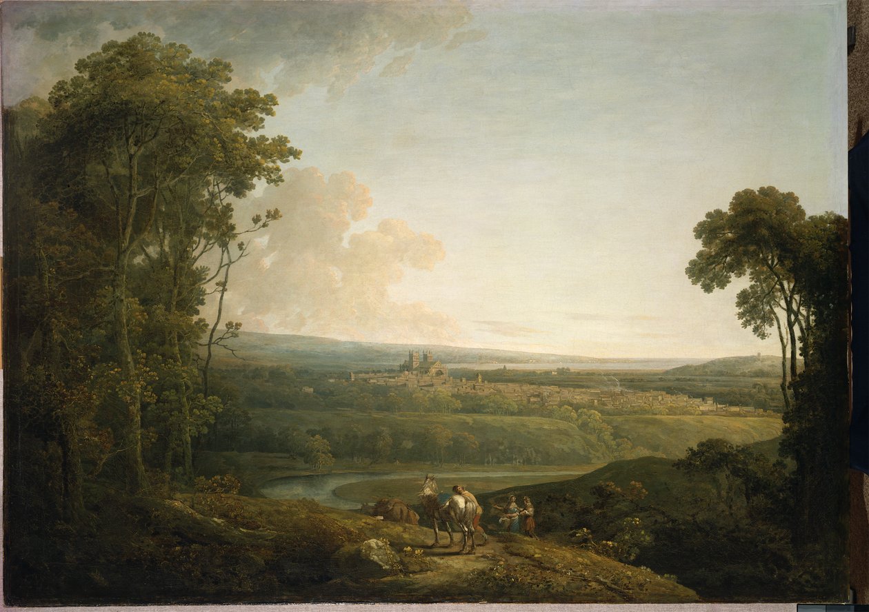 Exeter sett fra Exwick av Francis Towne