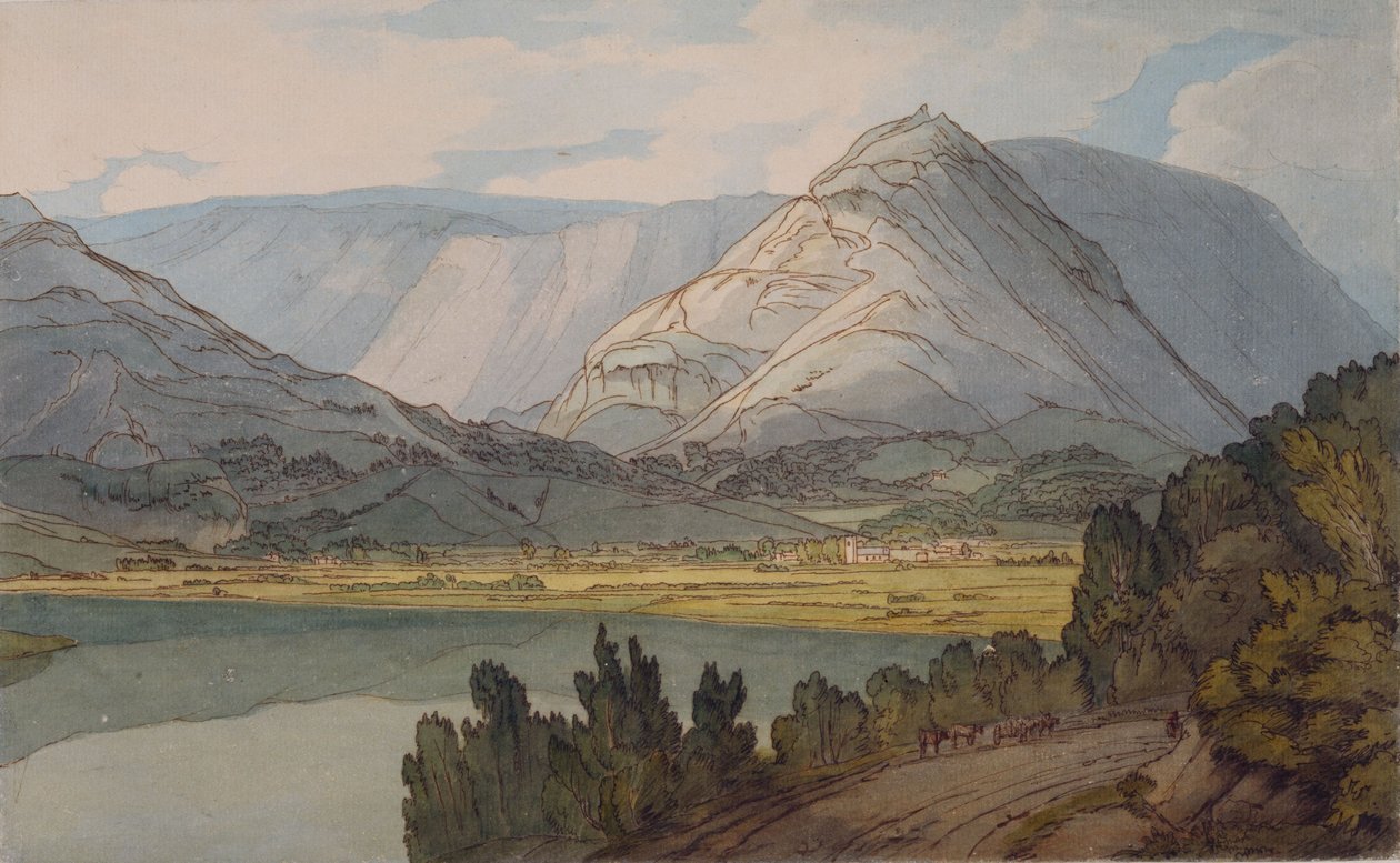 Grasmere fra Rydalsveien, 1786 av Francis Towne