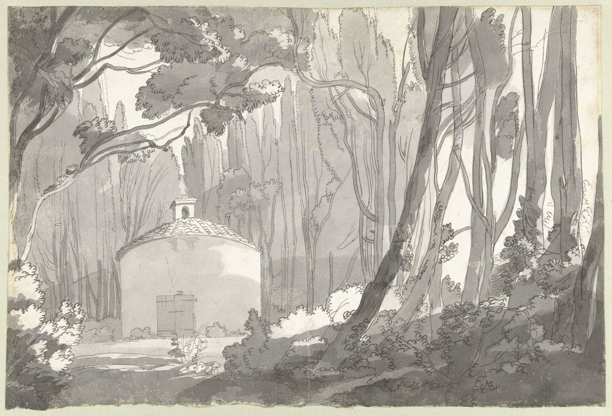 I parken van de Villa Mondragone i Frascati av Francis Towne