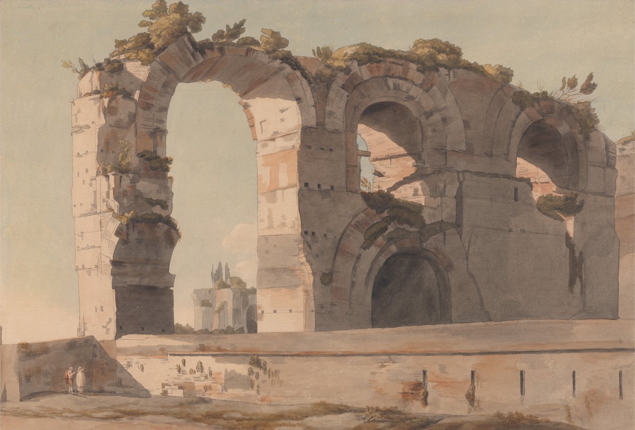 Den claudianske akvedukten, Roma av Francis Towne