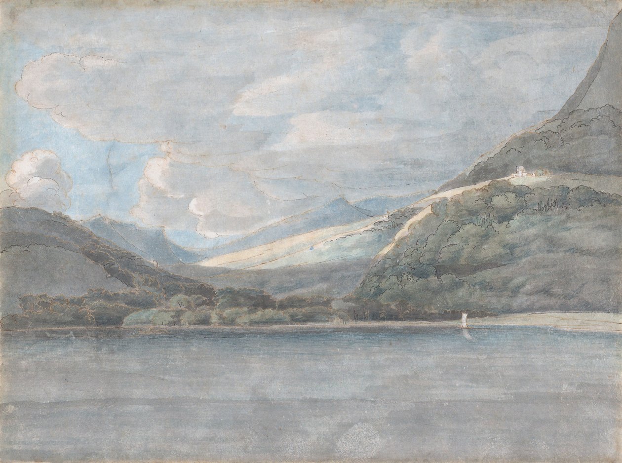 Utsikt over Comosjøen, 27. august 1781. av Francis Towne