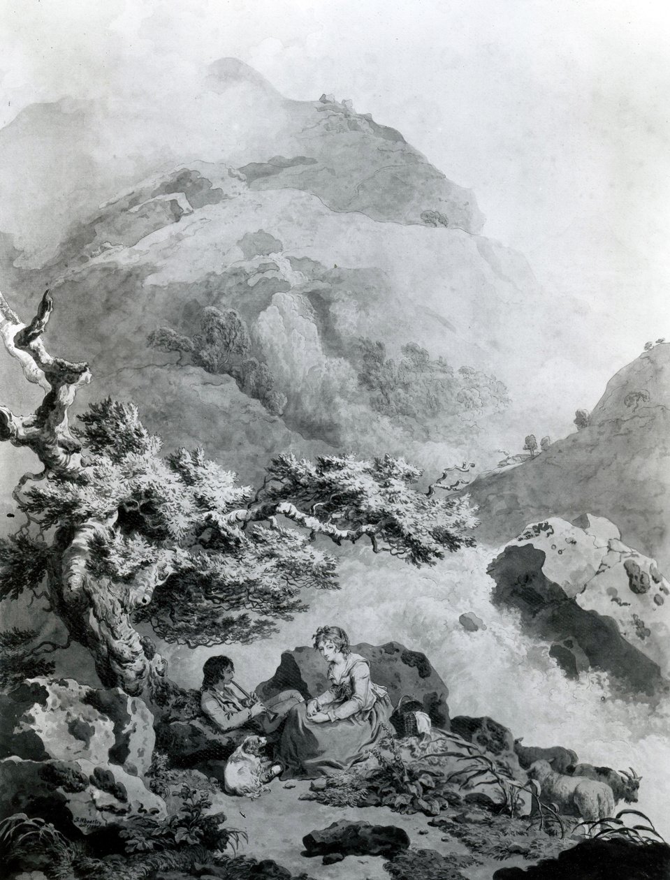 Illustrasjon til Jean-Jacques Rousseaus 