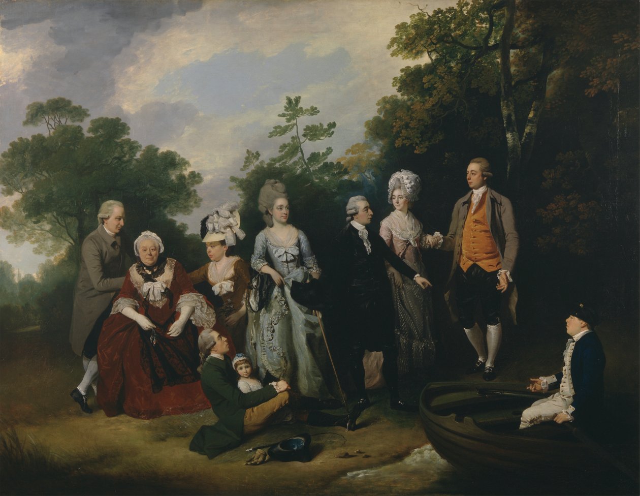 Familiene Oliver og Ward av Francis Wheatley