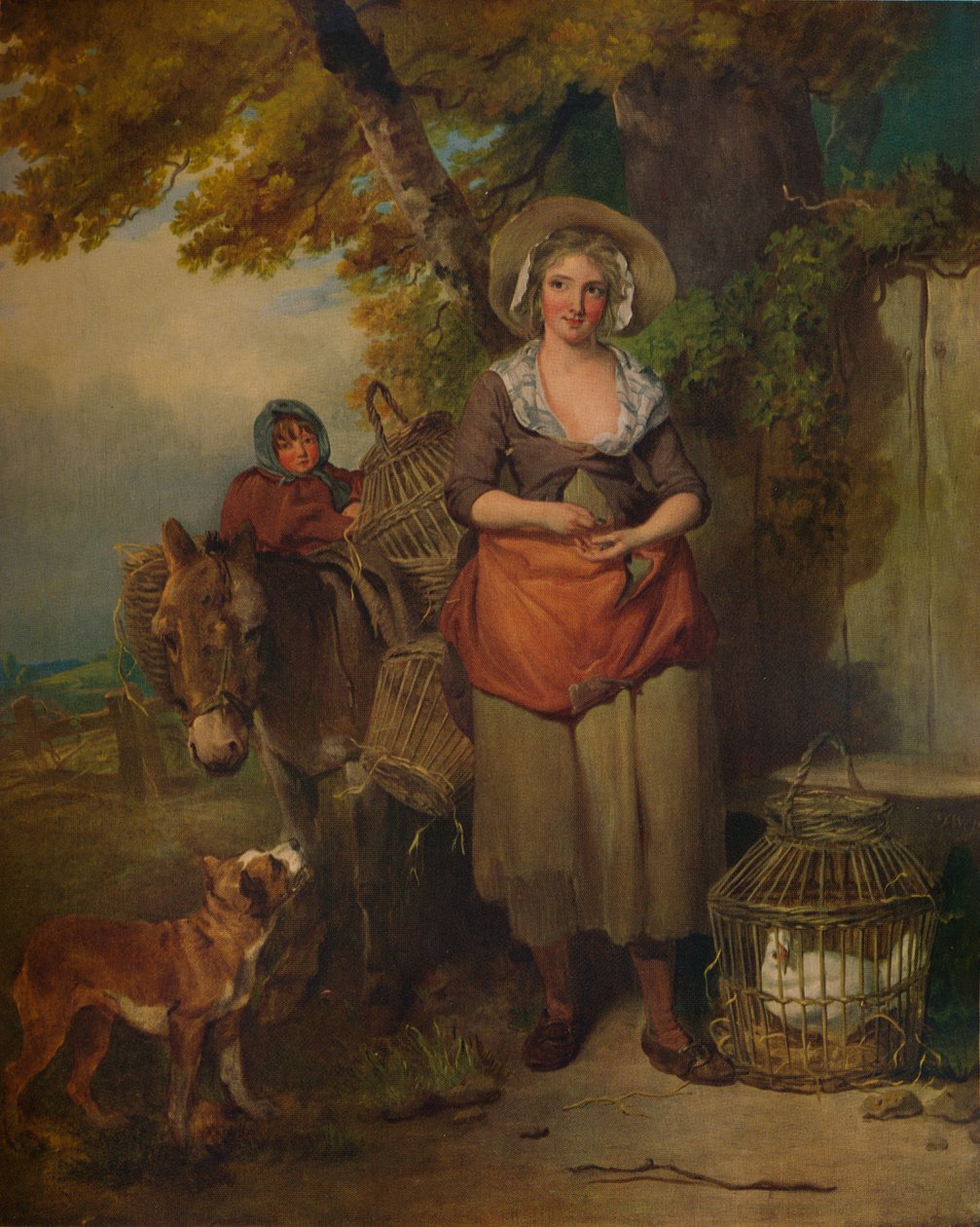 The Return from Market, 1786, 1938 av Francis Wheatley