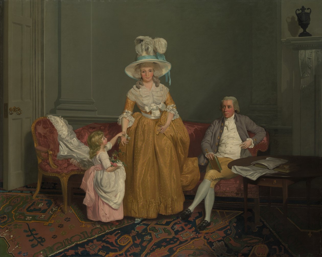 Saithwaite-familien, ca. 1785. av Francis Wheatley