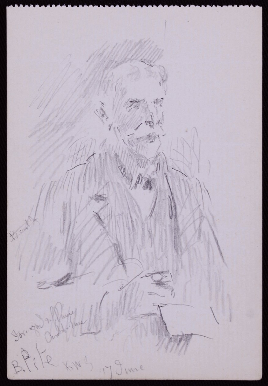 Portrett av en Beresford Pite av Francis Wilfred Lawson