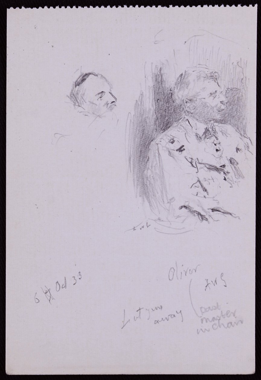 Portrett av Basil Oliver av Francis Wilfred Lawson